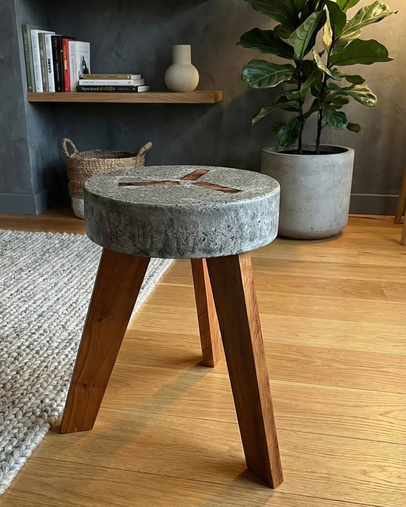 Lesen stol, betonski stol